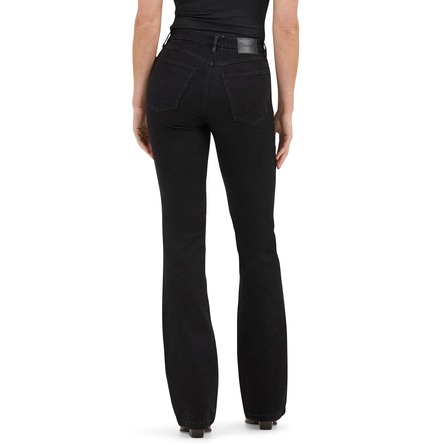 Wrangler Women's Bespoke High Rise Stretch Black Bootcut Jean