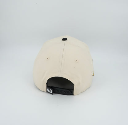 45 Michoacan Cursive Trucker Cap Beige-Black