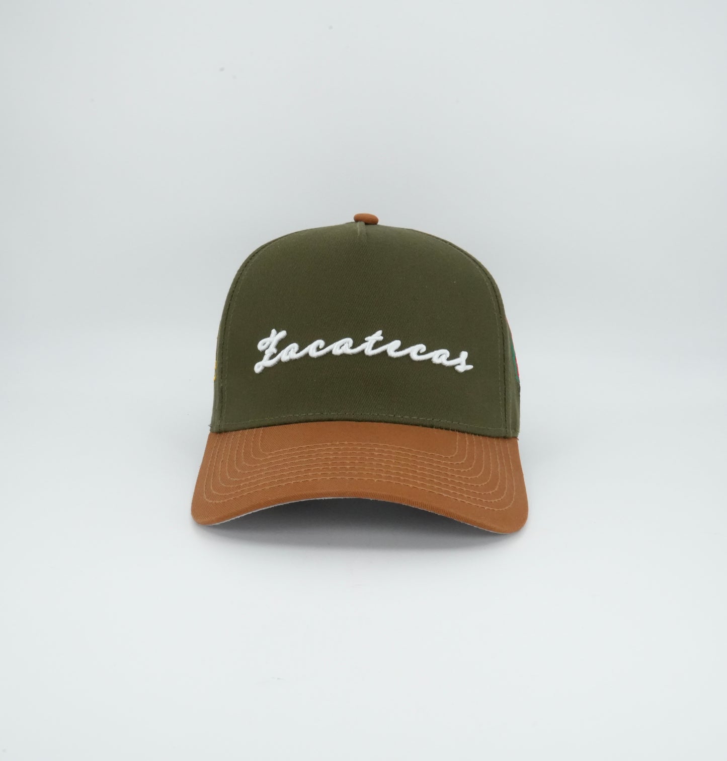 45 Zacatecas Cursive Trucker Cap Olive-Brown