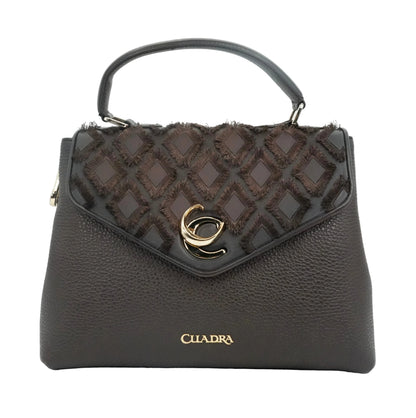 Cuadra Women's Brown Genuine Cowhide Leather Handbag - Chocolate