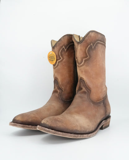 Corral Men's Embroidery Zipper Round Toe Honey Boots