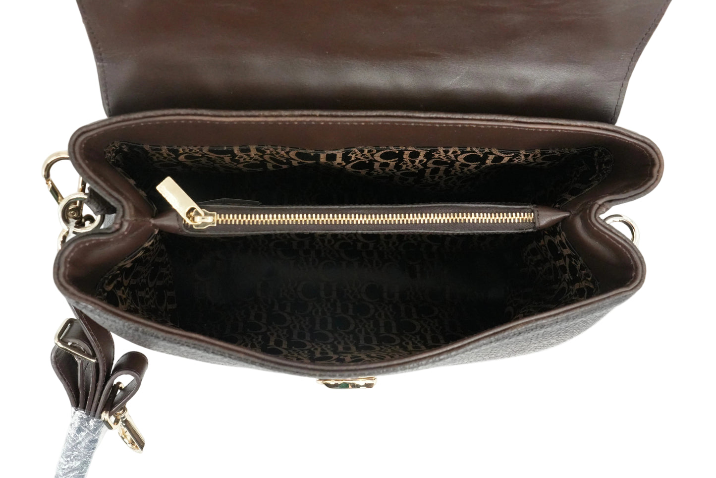 Cuadra Women's Brown Genuine Cowhide Leather Handbag - Chocolate