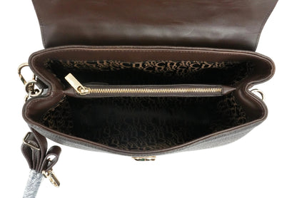 Cuadra Women's Brown Genuine Cowhide Leather Handbag - Chocolate