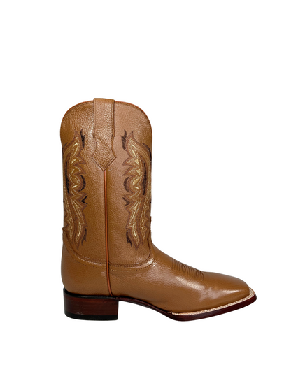 Los Angeles Honey Leather Square Toe Boot