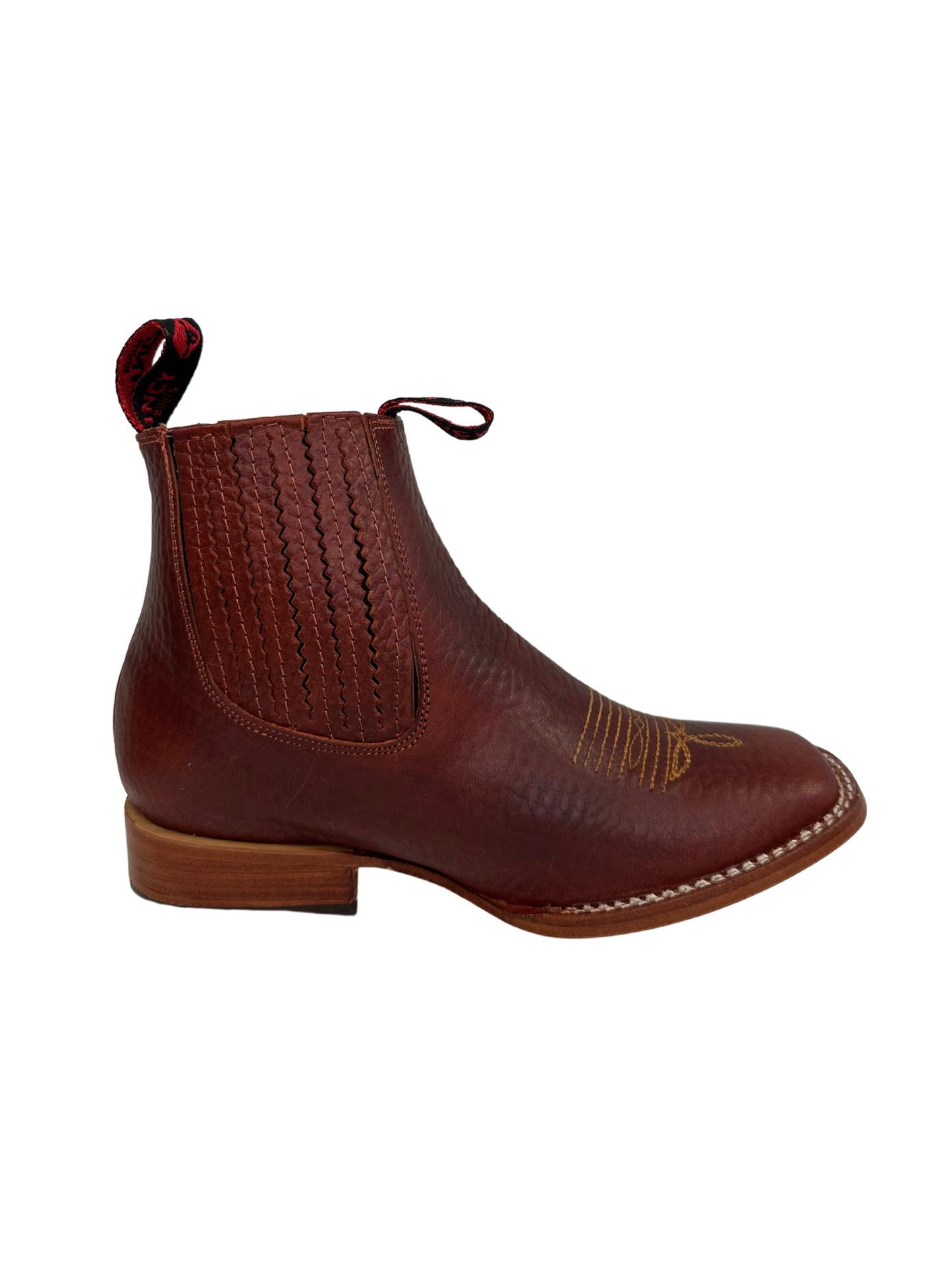 Quincy Kid's Brick Leather Short Boot
