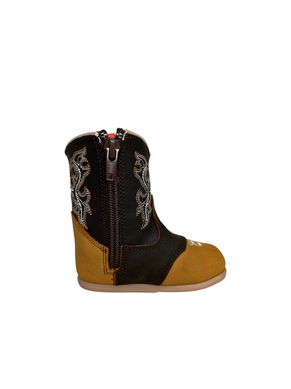 Hooch Toddler Brown Two Toned Boot