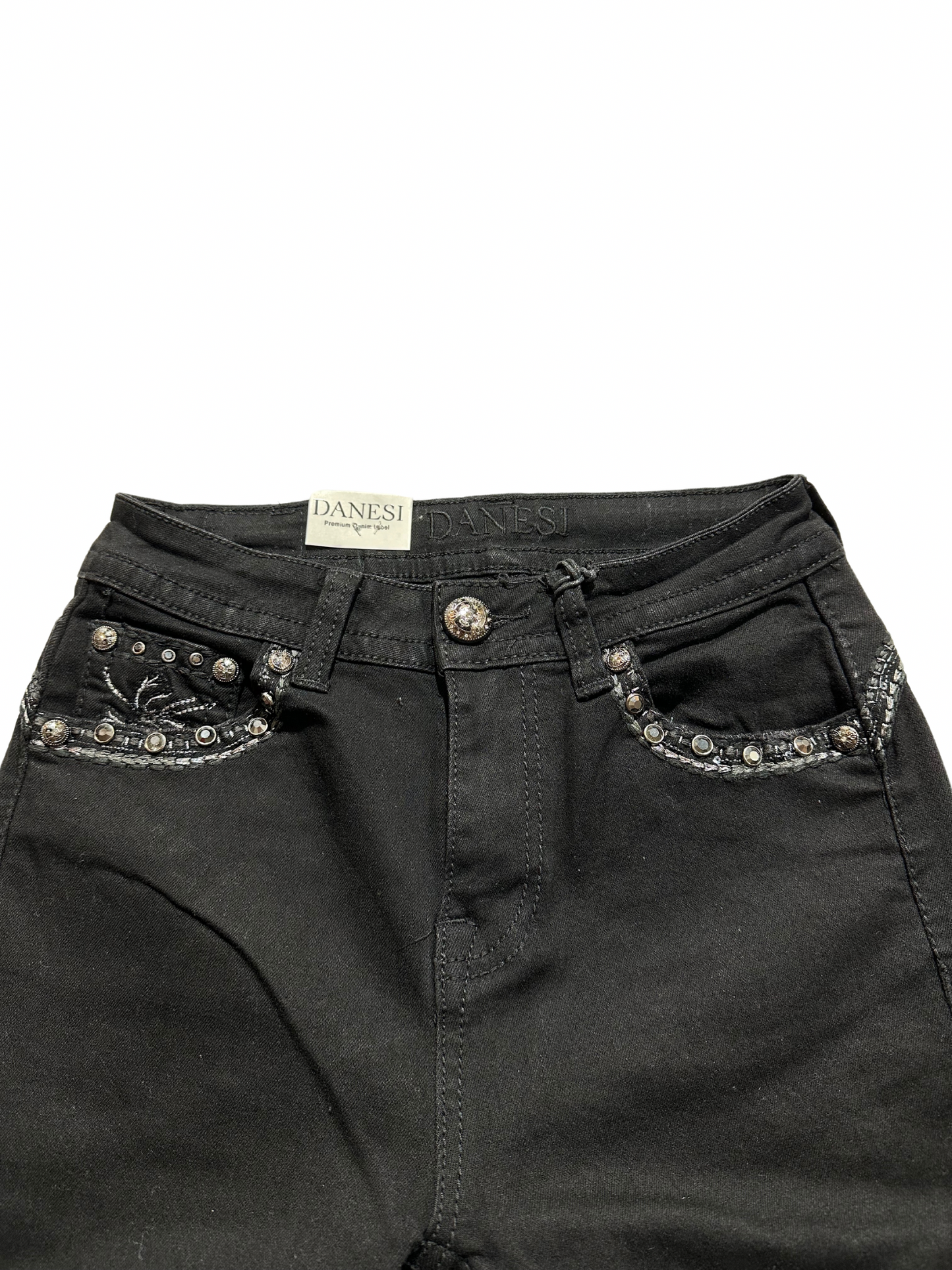 Danesi Black Bling Pocket Bootcut Jean