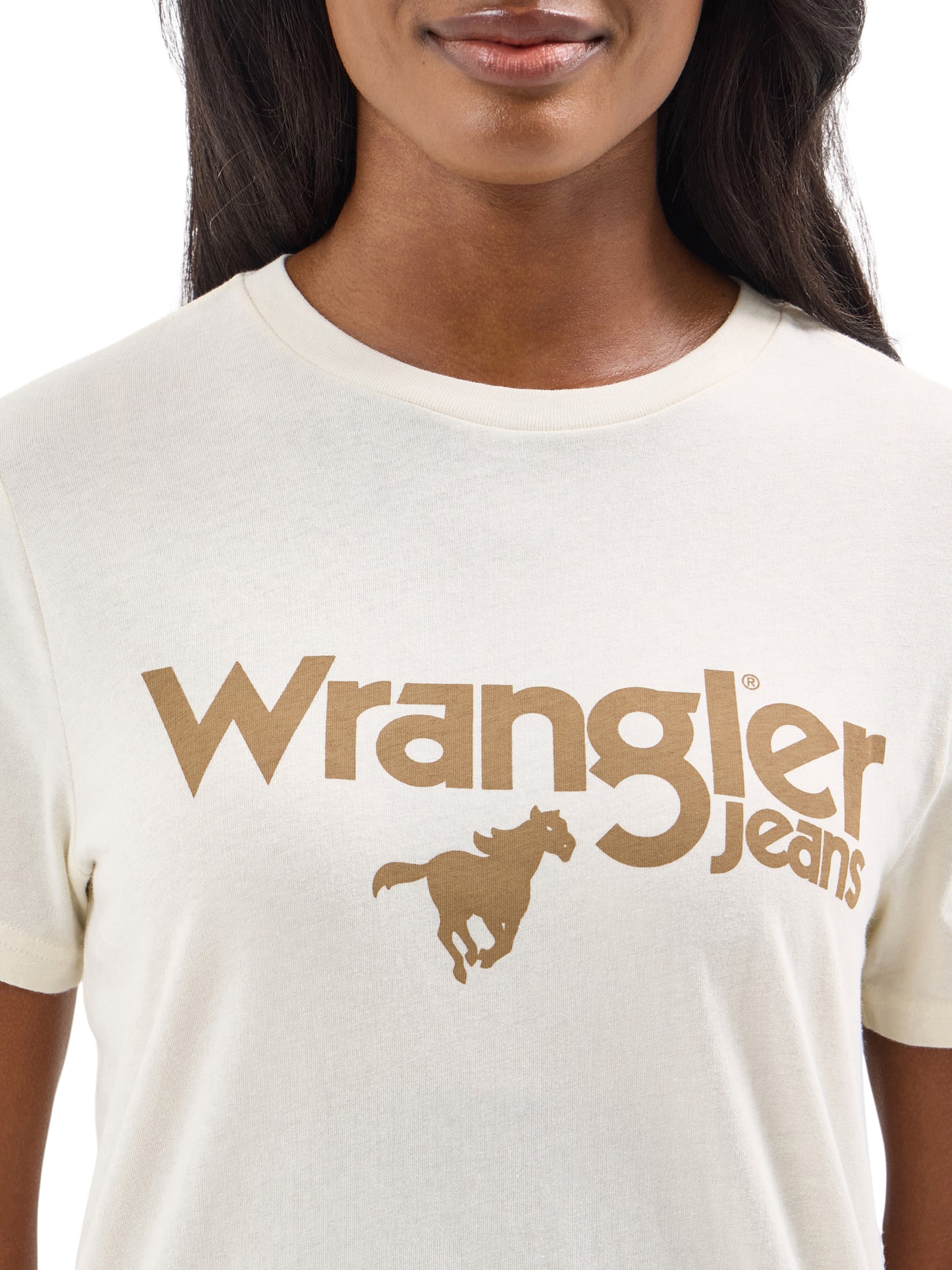 Wrangler Retro Women's Logo Short Sleeve Antique White Tee