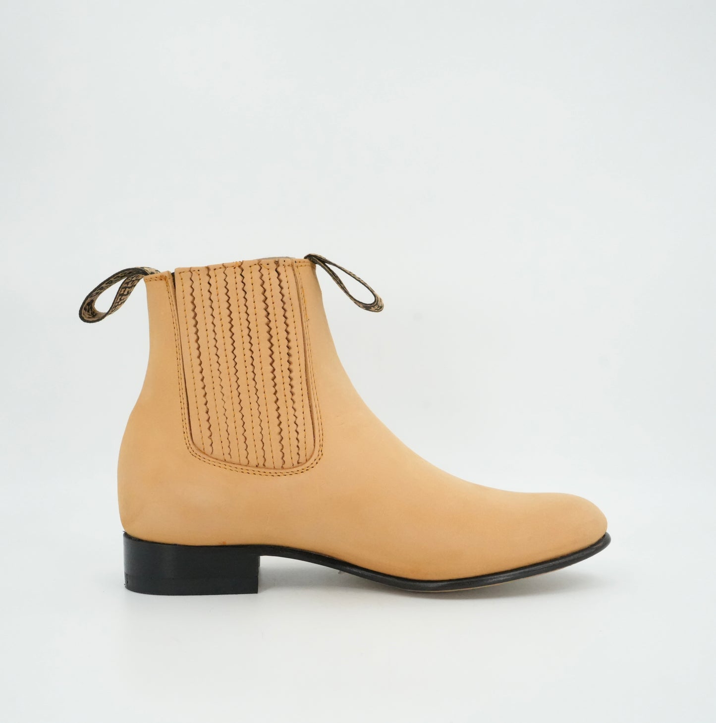 Besserro Kid's Nobuck Charro Short Boot - Honey