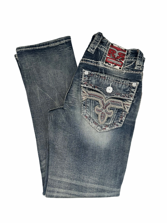 Rock Revival Men's Medium Blue Tzvi Straight Jean