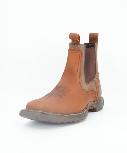 Cebu Men's BC Thunder Square Toe Short Work Boot - Tan