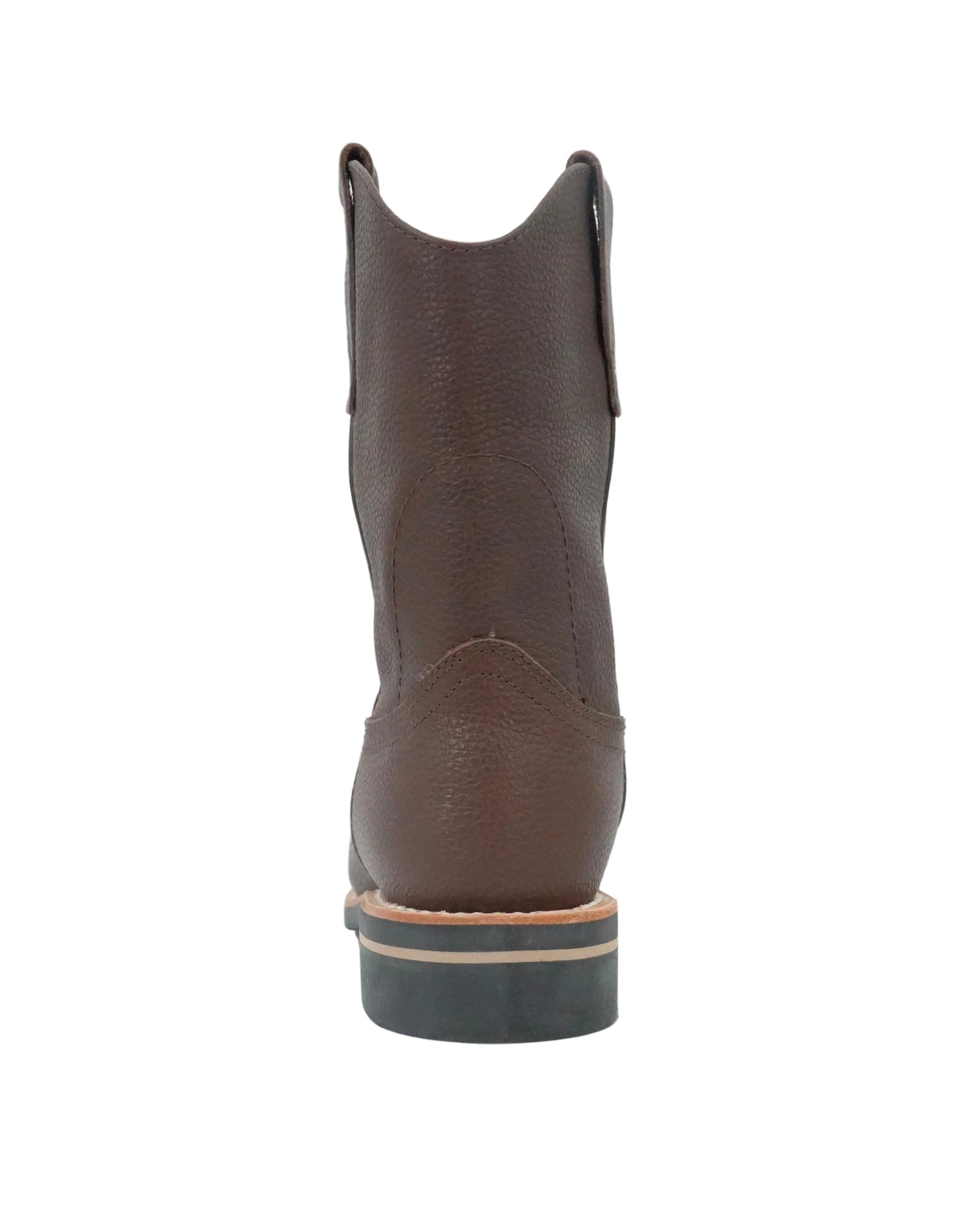 Original Michel Men's Grisly Pull Up Oval Toe Work Boot - Brown