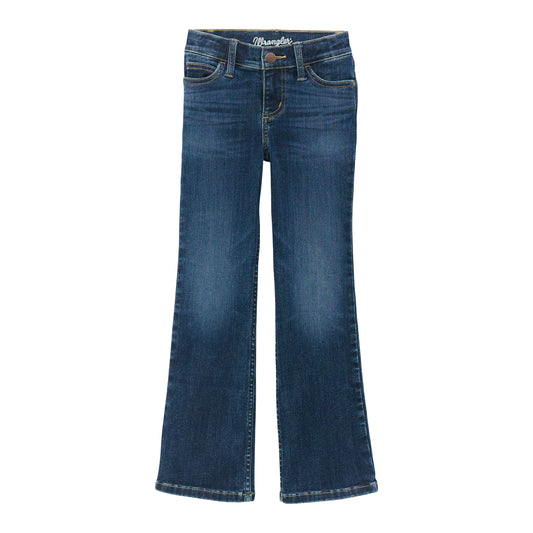 Wrangler Girl's Bespoke Lacey Bootcut Jean - Dark Blue
