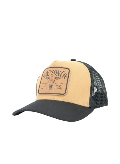 Stetson Bunkhouse Longhorn Cap - Brown/Black