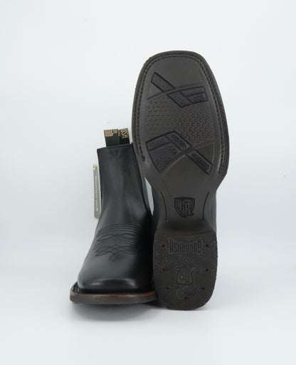 Goldrush Men’s Grasso Black Leather Short Boot