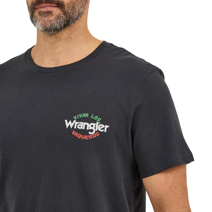 Wrangler Men's Black Mexico Horseshoe Graphic T-Shirt