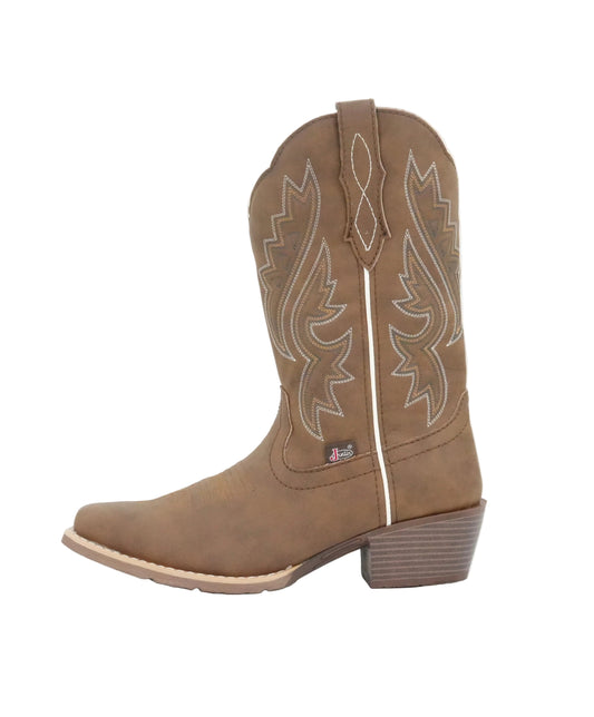 Justin Women's Dezi Medium Square Toe Boot - Brown