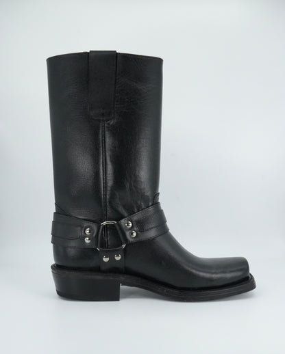 Original Michel Men's Black Trompa De Puerco Semi Square Toe Boot
