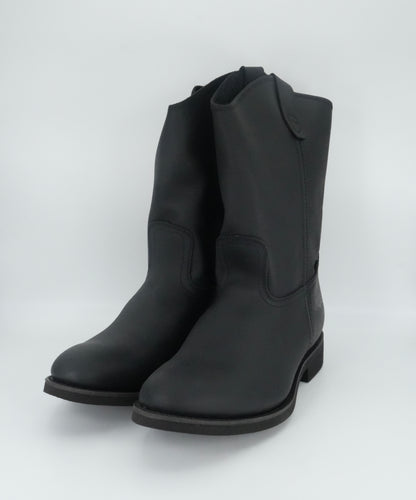 Establo Men's Grasso Pull Up Round Toe Work Boot - Black