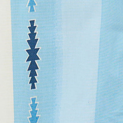 Wrangler Infant Logo Stripes Short Sleeve Snap Shirt - Blue Clouds