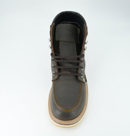 Hooch Men's 6" Steel Toe Work Boot - Chocolate