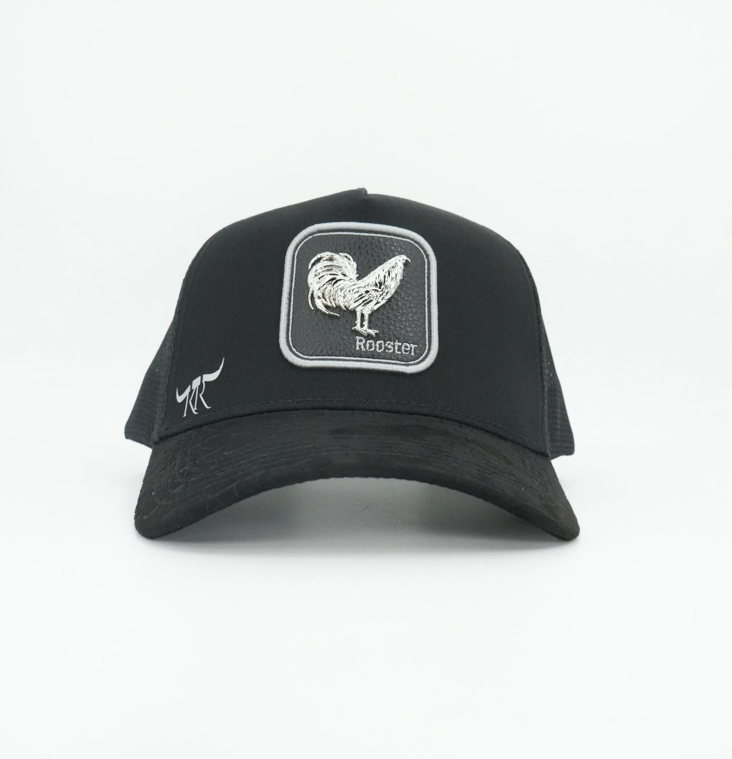 The King Ranch Rooster Patch Cap - Black
