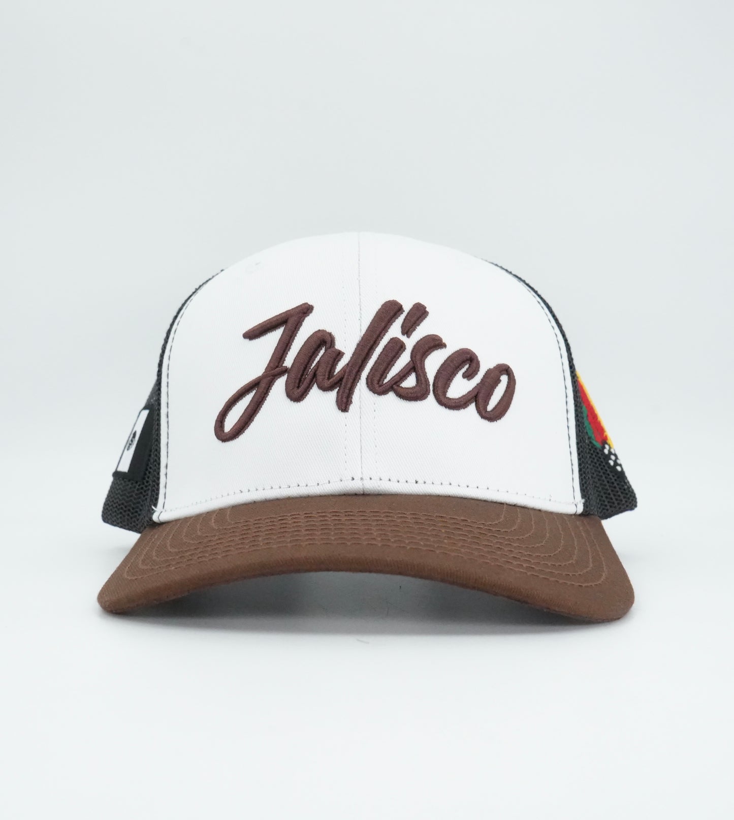 45 Cursive Trucker Cap- White/Chocolate