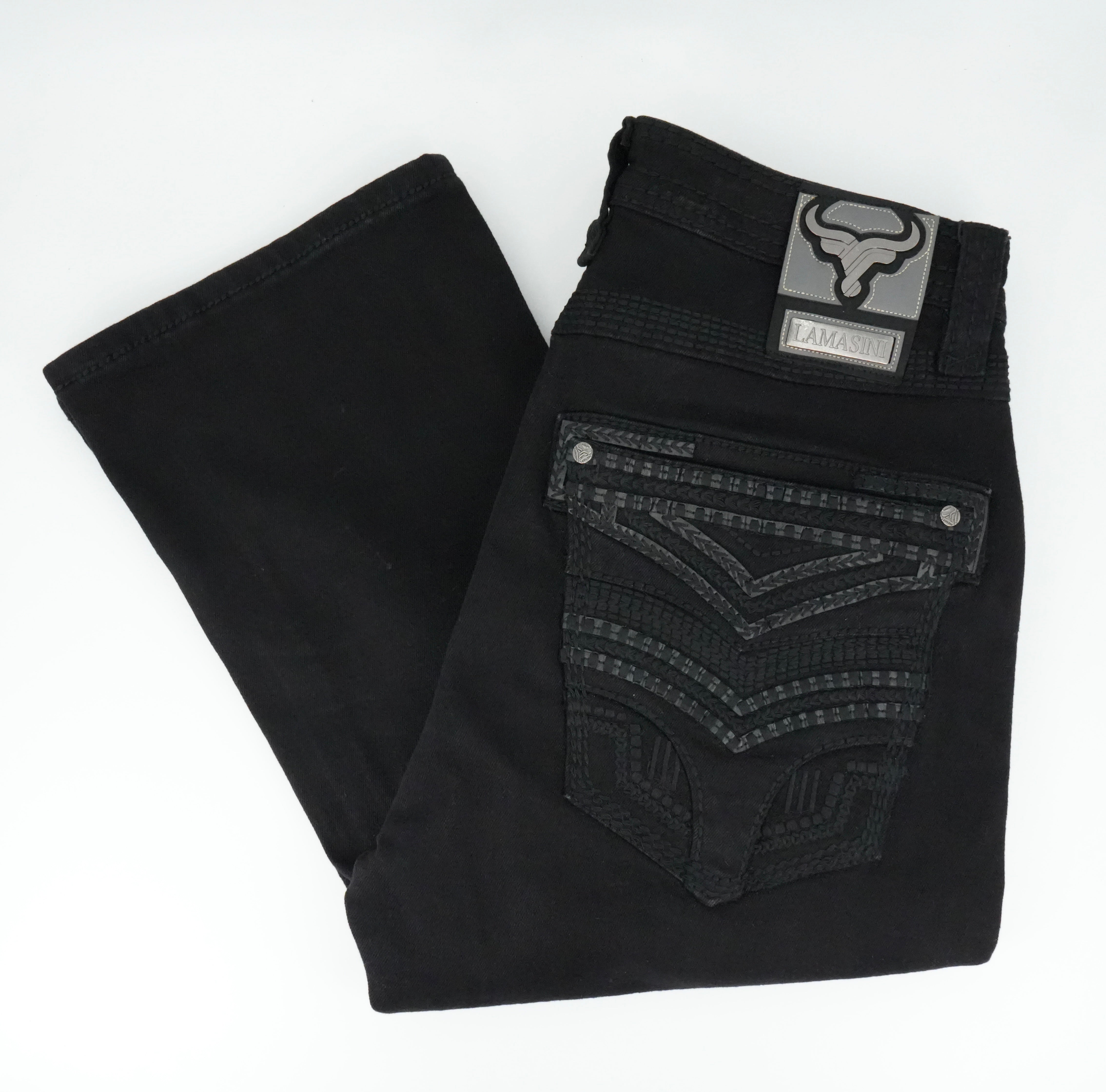 Lamasini Men's Premium Bootcut Jean - Black – Vallejo Western Wear