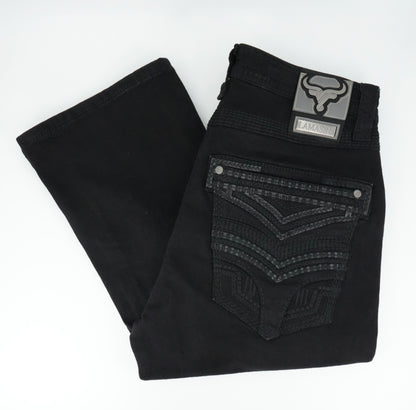 Lamasini Men's Premium Bootcut Jean - Black