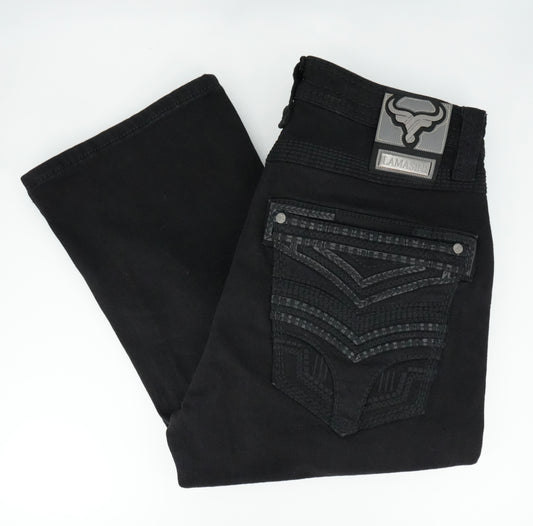 Lamasini Men's Premium Bootcut Jean - Black