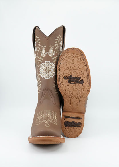 Tombstone Women's Crazy Tang Slanted Heel Square Toe Boot