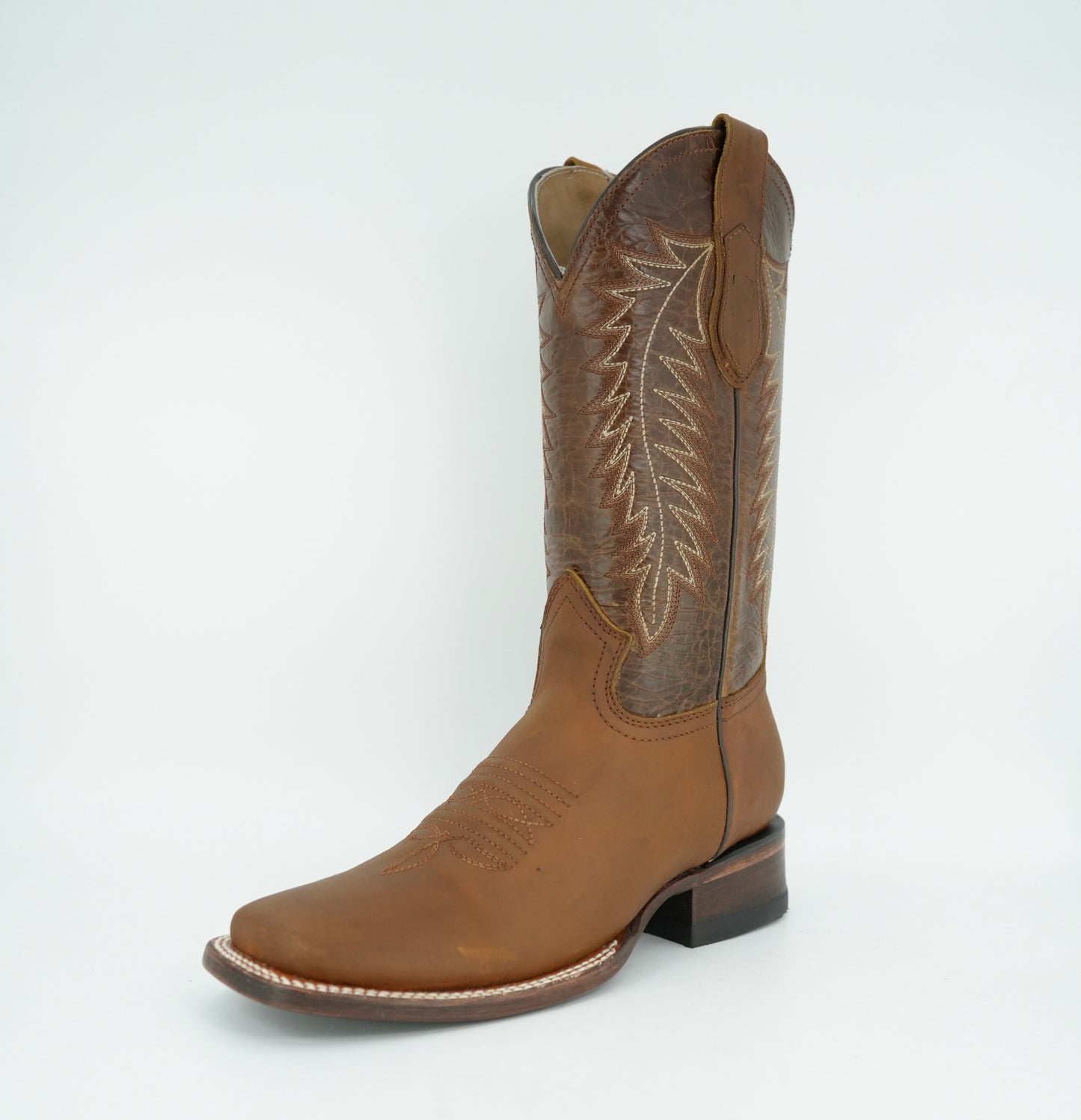 Vaquero Signature Women’s Tang Grasso Feathers Wide Square Toe Boot