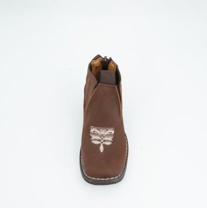 Quincy Kid's Crazy Brown Short Boot