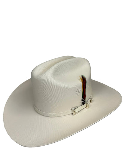 Tombstone 1,000X Johnson Western Straw Hat - White Hatband