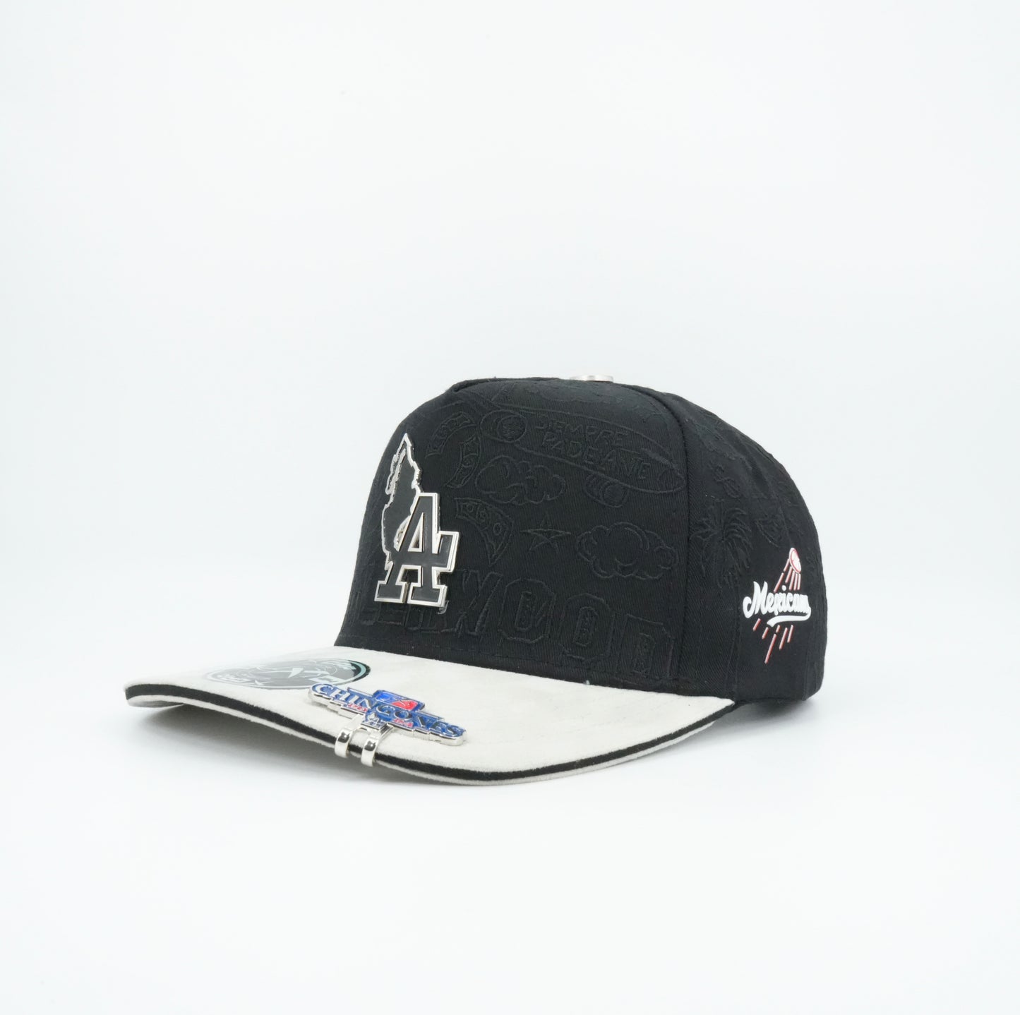 XCap LA X Mexicans Graphic Design Black Baseball Cap