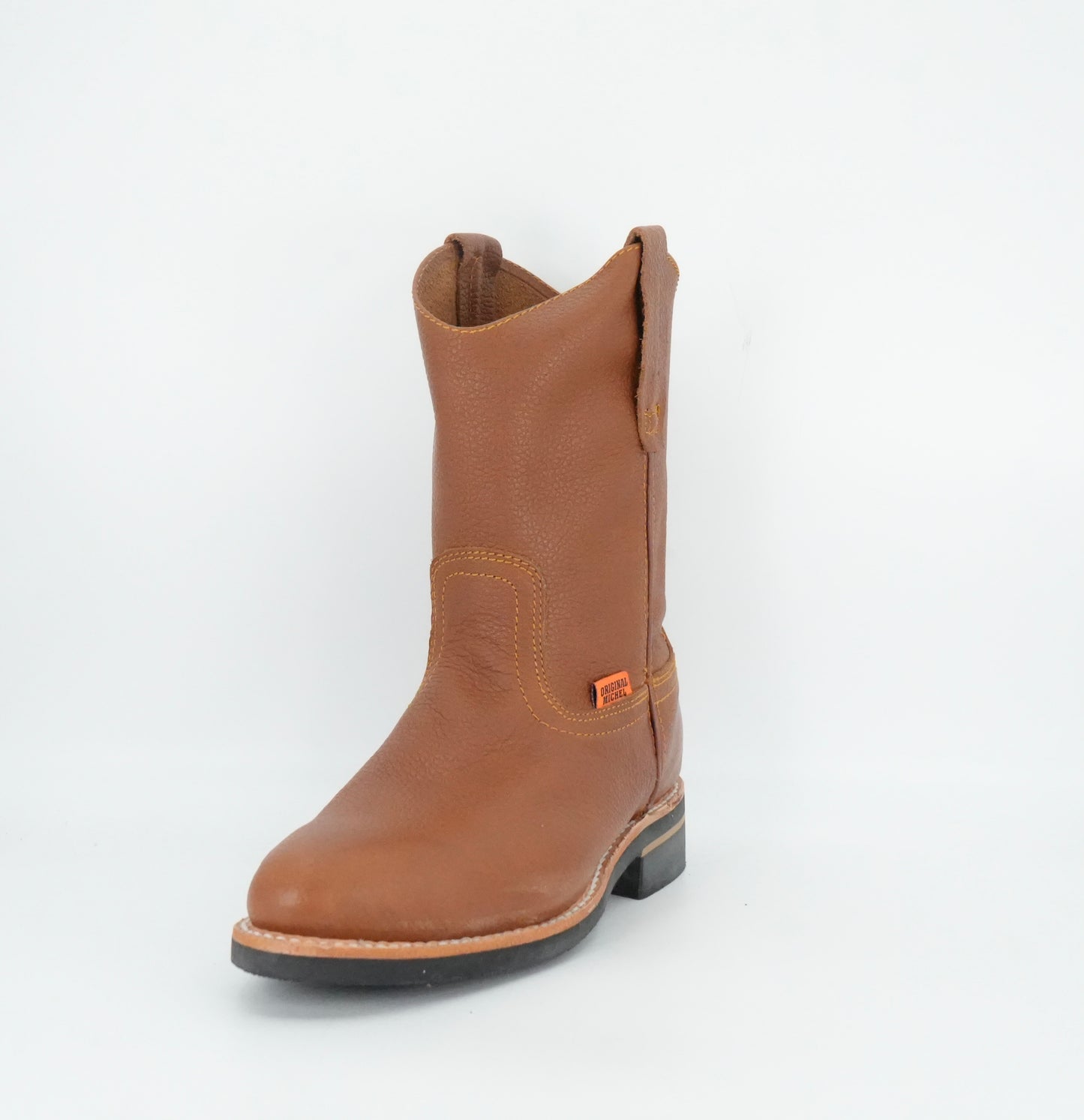 Original Michel Grisly Pull Up Oval Toe Work Boot - Honey