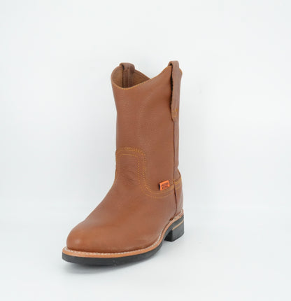 Original Michel Grisly Pull Up Oval Toe Work Boot - Honey