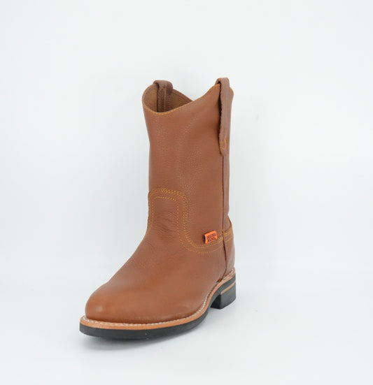 Original Michel Grisly Pull Up Oval Toe Work Boot - Honey