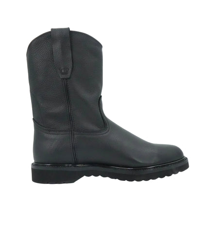 Original Michel Grisly Pull Up Oval Toe Work Boot - Black