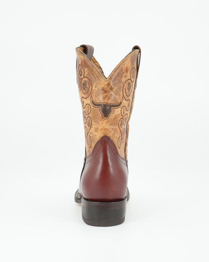 A&A Little Kid's Pull Up Shedron Western Print Boot