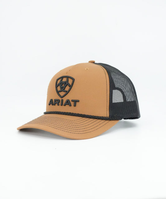 Ariat Men's Shield logo - Ash Brown