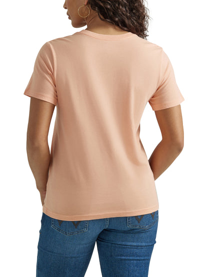 Wrangler Women's Short Sleeve Western Graphic Tee Salmon