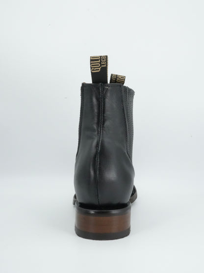 Goldrush Men’s Grasso Black Leather Short Boot