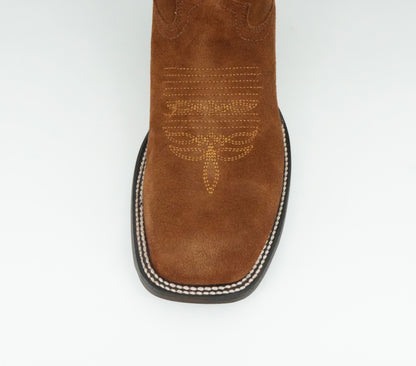 Circle G Men’s Embroidery Nobuck Shedron Wide Square Toe Boot