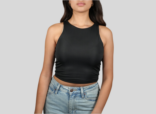 Blashe Scoop Neck Tank Top - Black