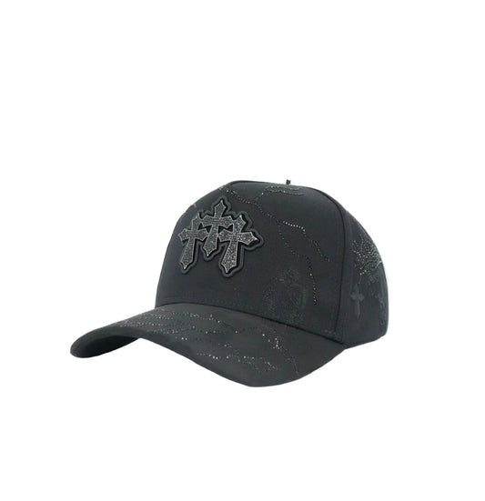 Kevin Hat Triple Cross Bling Cap