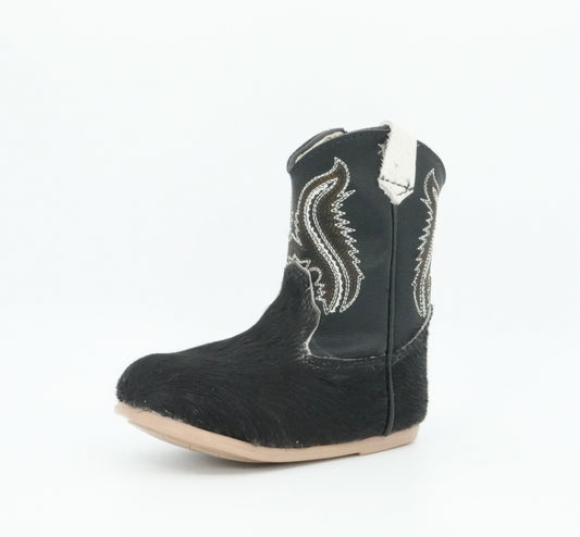 Padua Toddler Cow Hair Black Boot Size: 5 *AS SEEN ON IMAGE*