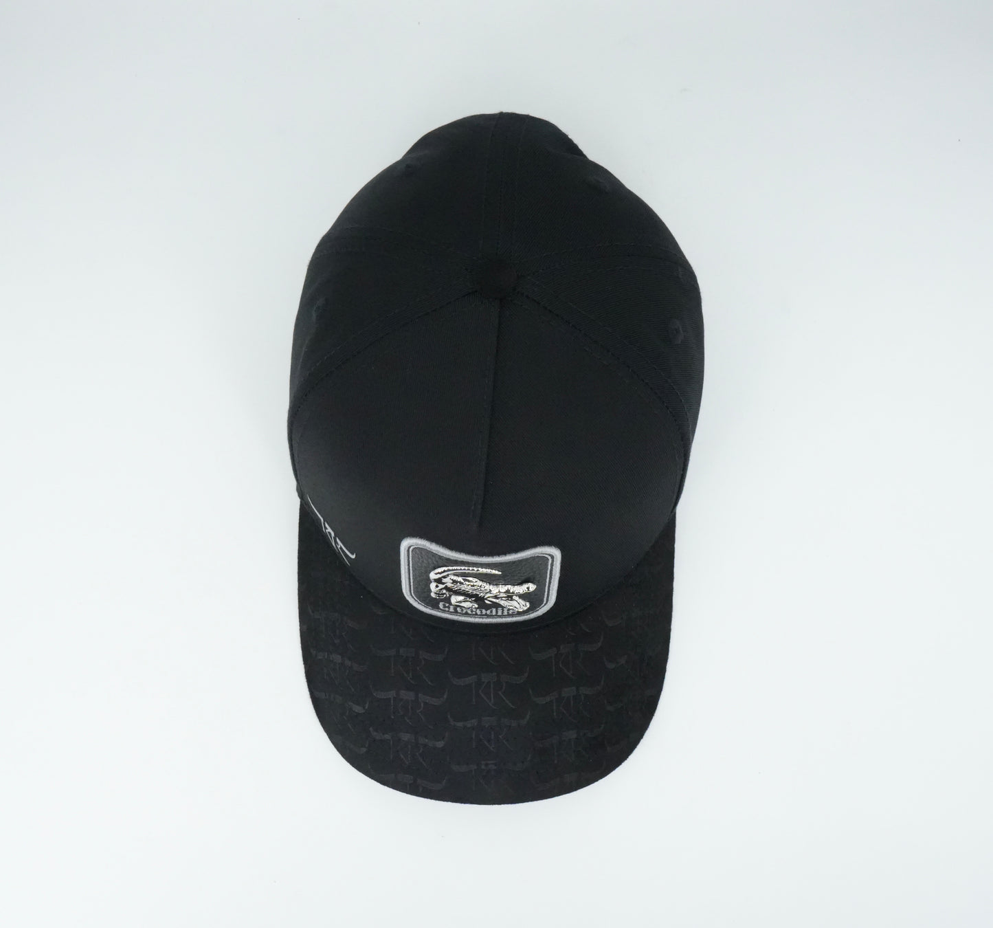 The King Ranch Crocodile Patch Cap - Black