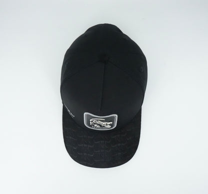 The King Ranch Crocodile Patch Cap - Black