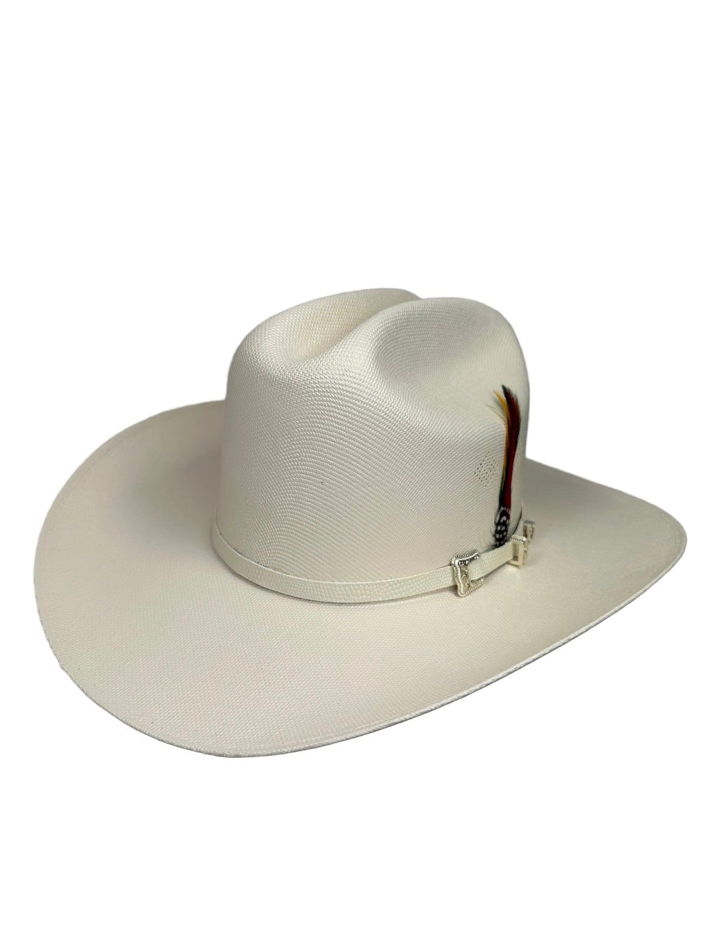 Tombstone 1,000X Johnson Western Straw Hat - White Hatband